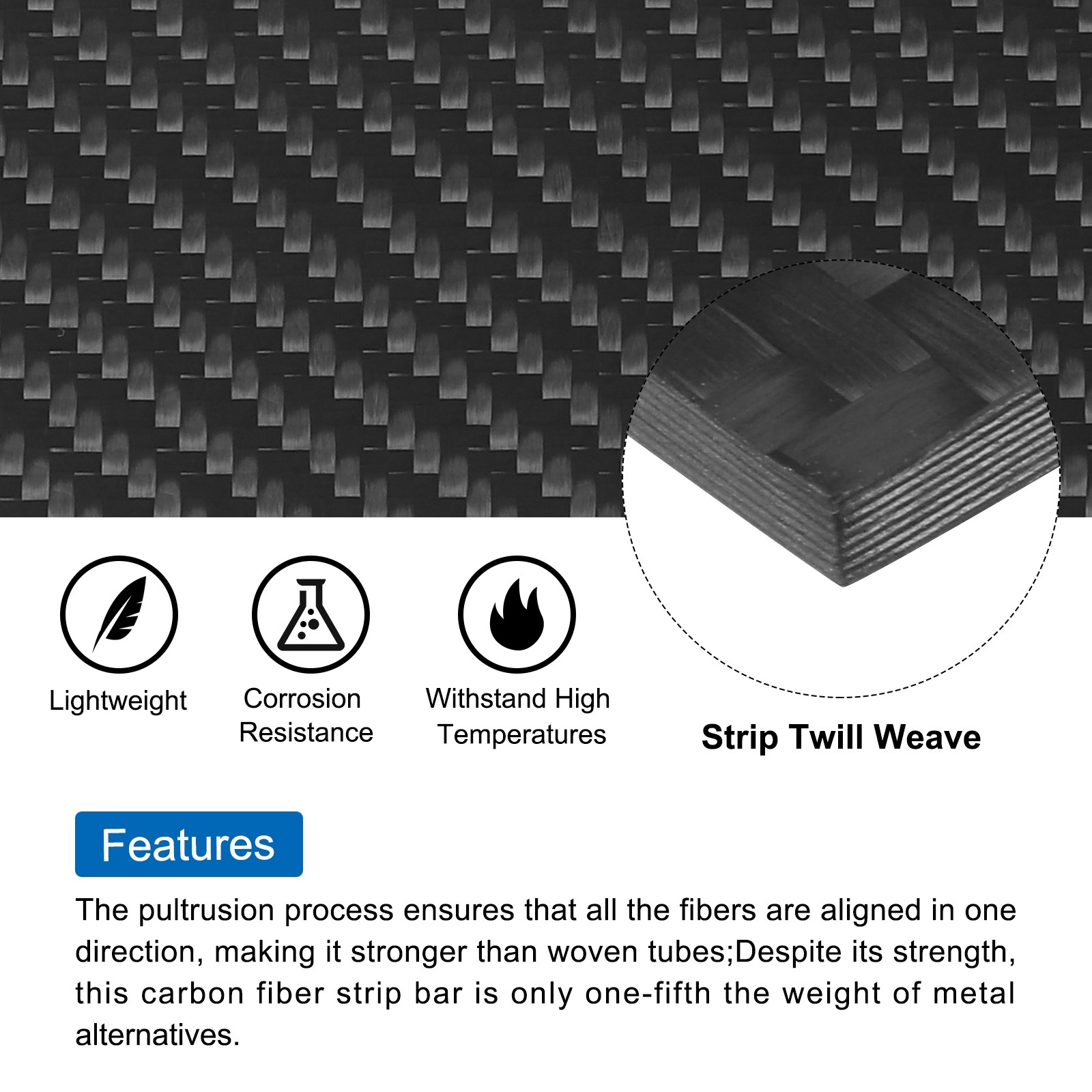 1 Pcs Carbon Fiber Sheet 100x250x2.5mm Matte Surface Twill Weave Panel Sheet