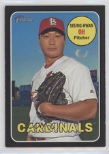 2018 Topps Heritage High Number SP Black Border /50 Seung-Hwan Oh #440 0t2