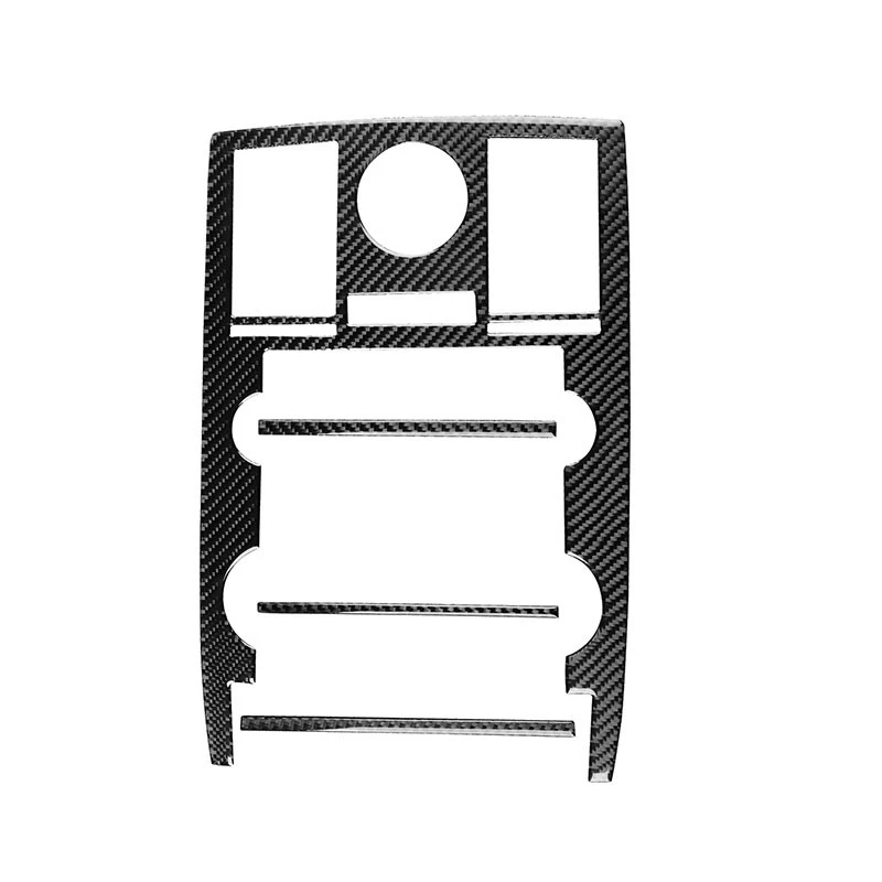 Panel de navegación consola central de fibra de carbono real para Chrysler 300 2008-10 Foto 4 de 4