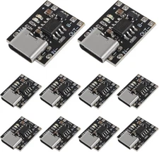 10pcs TP4057 Type C 1A Lithium Battery Charging Protection Module 3.7V