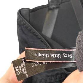 Victoria's Secret Sexy Little Things Women's Black Ruched Lingerie Garter Sz 36D