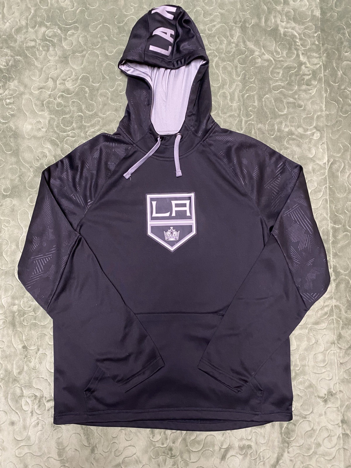 LA Kings Hoodie Sweatshirt, Fanatics Men’s Size L Black, Los Angeles