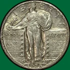 1928-D Standing Liberty Quarter Almost Uncirculated AU Coin #40371