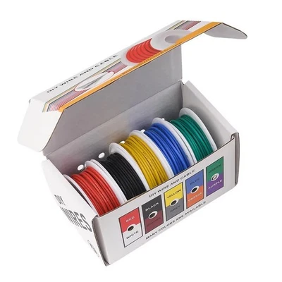 Fil Électrique 22AWG Fils Flexibles en Silicone Calibre 22 Fil de Cuivre Ét3650 - Photo 1/4