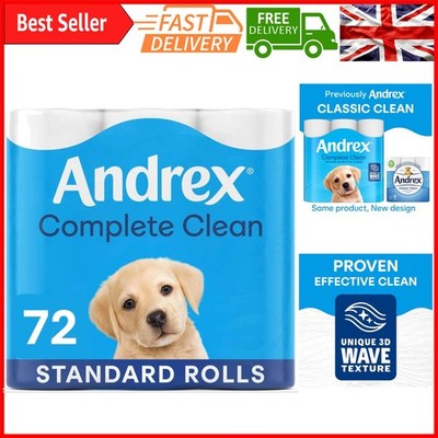 Classic Clean Toilettenpapierrollen 72 Stück - 3D Wellenstruktur, weich, spülbar, Öko-Fr...