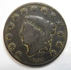 Photo of a 1831-P Large Cent from an eBay listing that sold on Jul 21, 2026