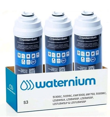 (3) PK.Waternium (ELKAY) FILTERS 51299c,51300c,ewf3000,55887c,Hwf172,WFS500r