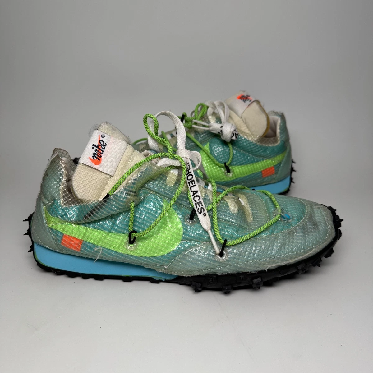 Nike x OFF WHITE Nike Waffle Racer Athletic Shoes for Women for