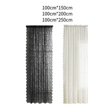 Bedroom Lace Curtain Drop Net Curtai Breathable Home Decoration Decoratiive