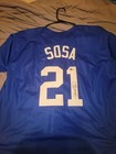 Sammy Sosa Signed Auto Chicago Cubs Custom Blue Jersey Becket BAS COA — photo 1