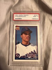 1991 TOPPS TRADED PSA 9 IVAN RODRIGUEZ  # 101T RC ROOKIE CARD MINT HOF 🔥🔥🔥🔥