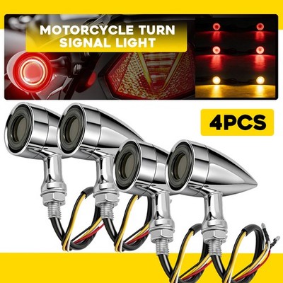 4pcs Motorcycle Turn Signal Lights For Suzuki Intruder 800 1400 1500 1999-2004