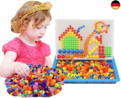 ITODA Steckspielzeug Mosaik Steckspiel Kinder Pädagogisches Kinderspielzeug Kreatives