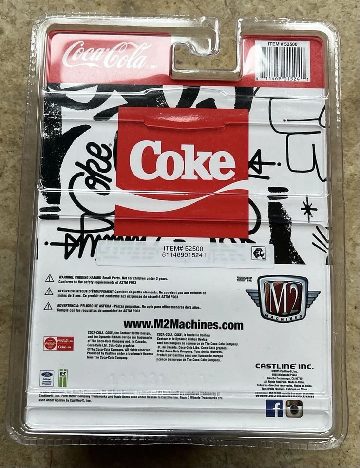 M2 MACHINES Coca-Cola Coke 1965 Ford Econoline Delivery Van 52500-A32 23-27 - Image 2 of 2