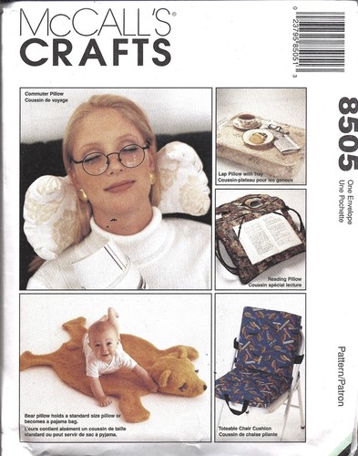 8505 UNCUT Vintage McCalls Pattern Crafts Novelty Pillow Package Commuter Book - Picture 1 of 2