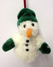 Boyd's #562654 "Willie B. Chillymitts" SNOWMAN Plush Ornament Brand New - Mint