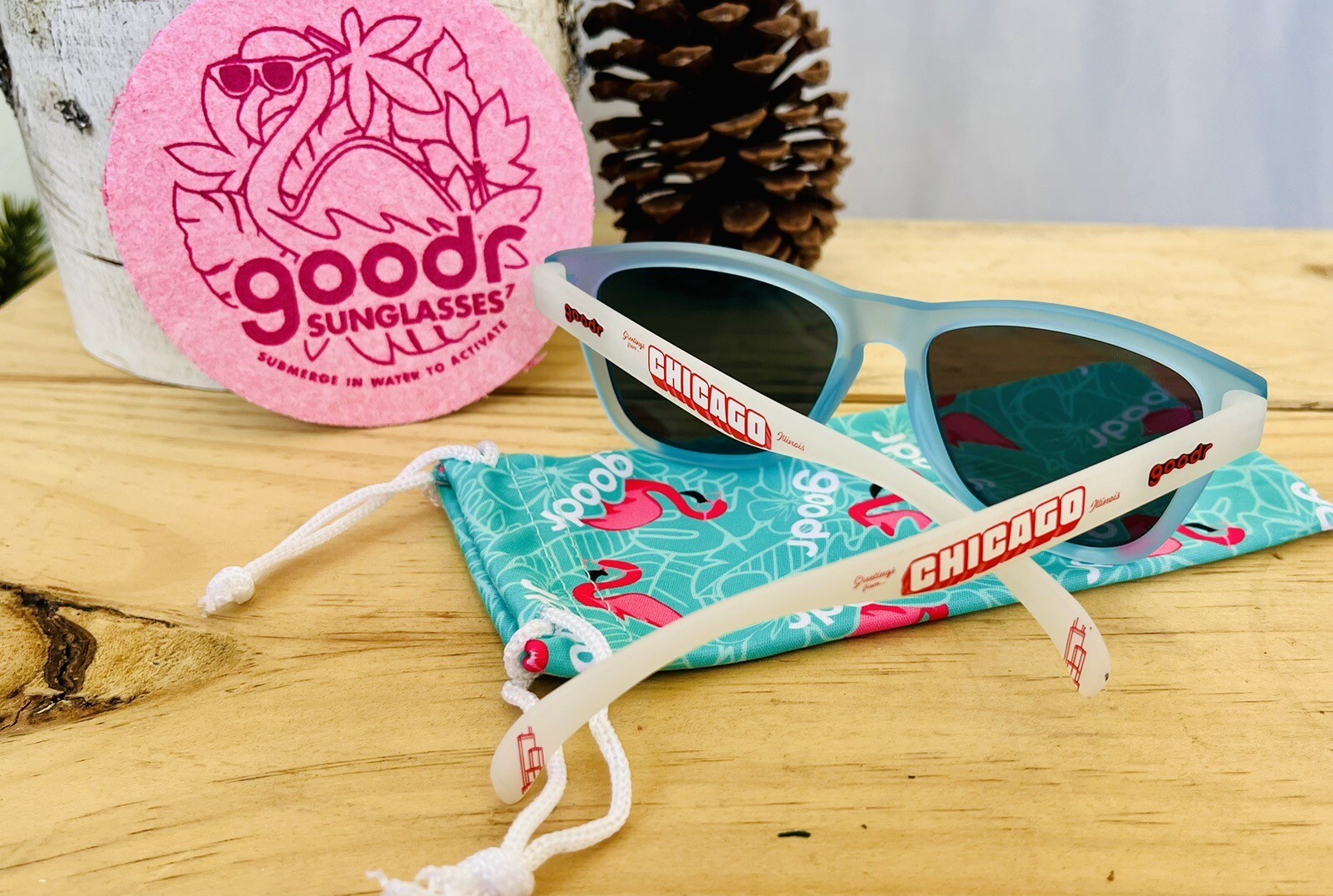 NEW LIMITED Goodr No Slip No Bounce Running Run Sunglasses Chicago