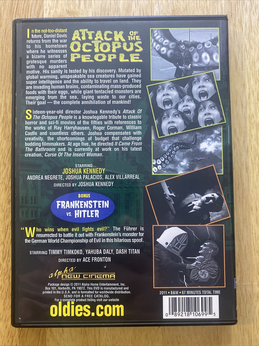 ATTACK OF THE OCTOPUS PEOPLE DVD MOVIE, JOSHUA KENNEDY, ANDREA