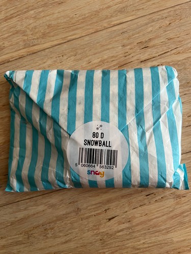 80D Snowball White Snag Tights Hosiery Stockings - Size D - Brand new