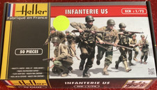 Heller 1/72 US Infantry (50 figures, each height: 25mm)
