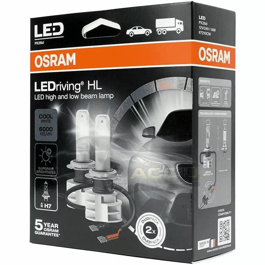 LEDriving Gen2 H7 LED Bulbs Twin Pack