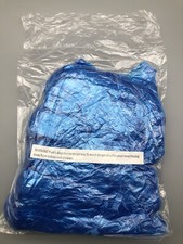 100pcs 2818B Disposable Plastic Arm Over Sleeves Protective Cover 18" Blue READ