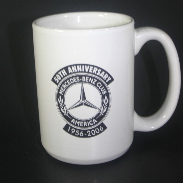 Mercedes Benz Club America 50th Anniversary Ceramic Mug Coffee Cup 2006 eBay