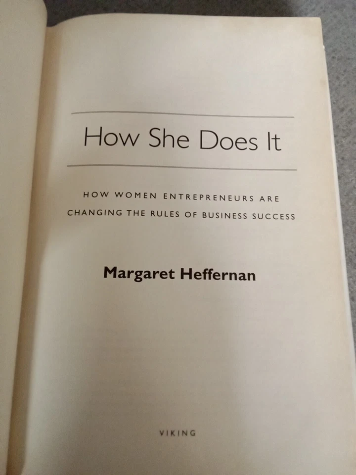 HOW SHE DOES IT MARGARET HEFFERMAN WOMEN ENTREPRENEURS HARDCOVER BOOK - Image 4 of 4