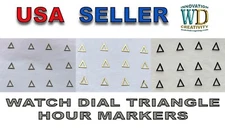 Watch Dial Hour SILVER GOLD BLACK Triangles Markers Numerals indexes Bars NEW