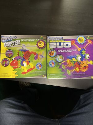 Gear Bionic Insect 2-pack Techno Gears Bionic Bug & Quirky Copter Action Building Set NEW ...