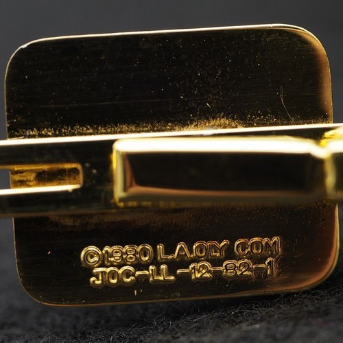 1980s Olympics Brother Gold Tie Clip + Box - Picture 11 of 12