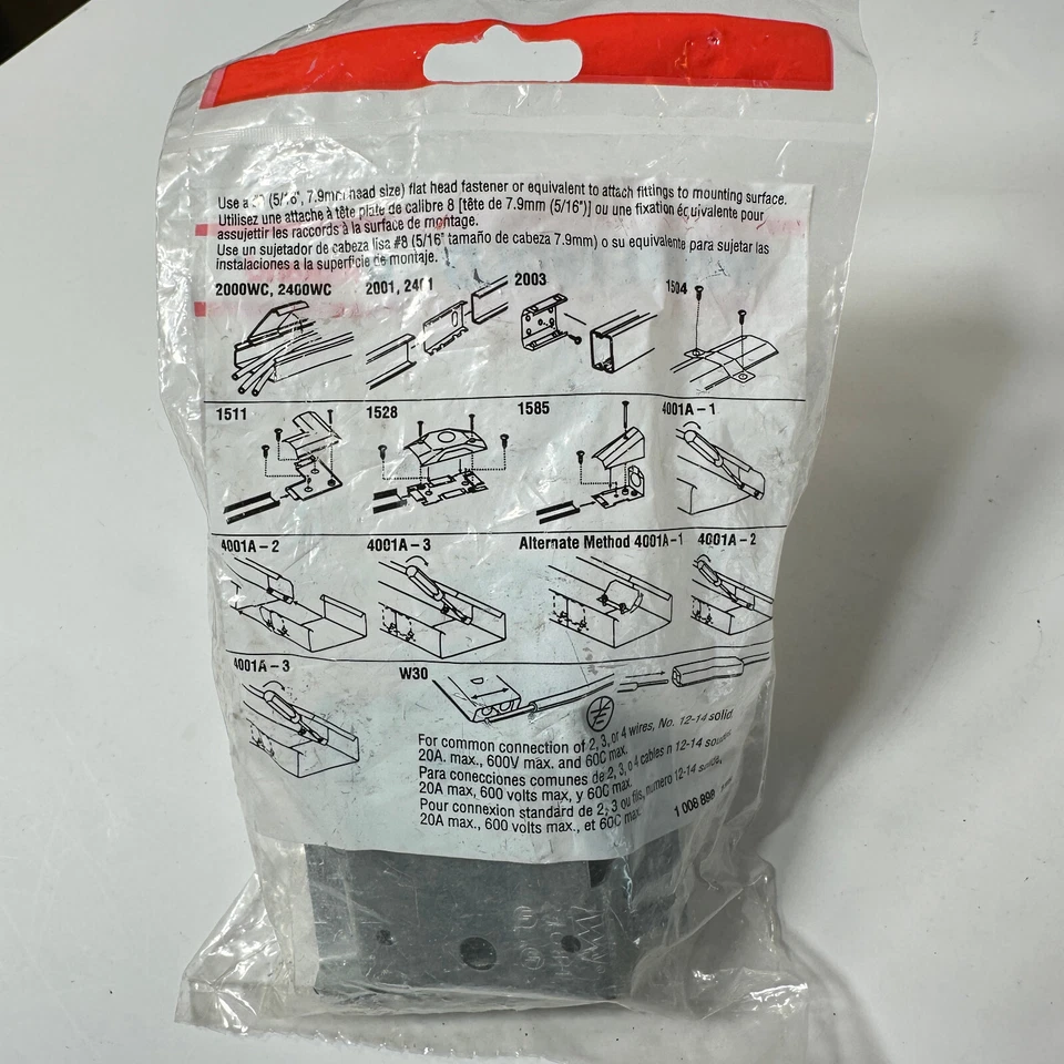 Wiremold Legrand 2401 Raceway 2400 Series Galvanized Steel Coupling Bag of 5 - Image 3 of 3