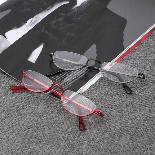 Lesebrille Federscharniere Halbmond Halbrandlos Lesegerät Unisex +1,0~+4,0 NEU - Bild 5 von 14