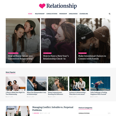Beziehungs-Blog-Website-Design mit kostenlosem VPS-Webhosting und -Installation