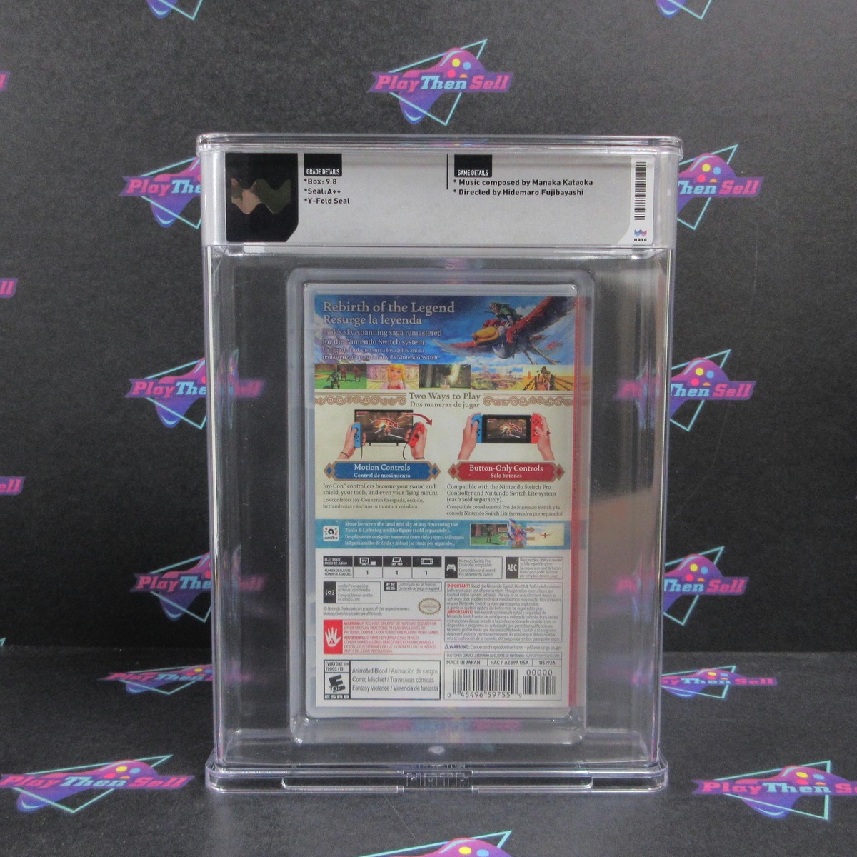 The Legend of Zelda Skyward Sword HD Nintendo Switch WATA Graded