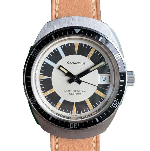 Vintage Caravelle N5 3286-DP Devil Diver w/Missing Insert,Runs FOR