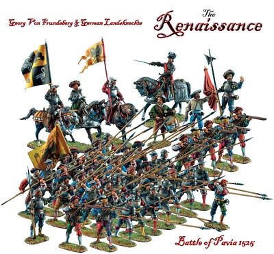 First Legion REN038 - Lansquenet Allemand Avec Hallebarde, Figurine 60mm Plomb Peint
