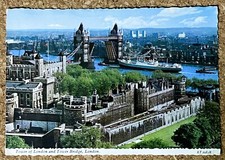 London Postcard, The Tower of London and Tower Bridge 