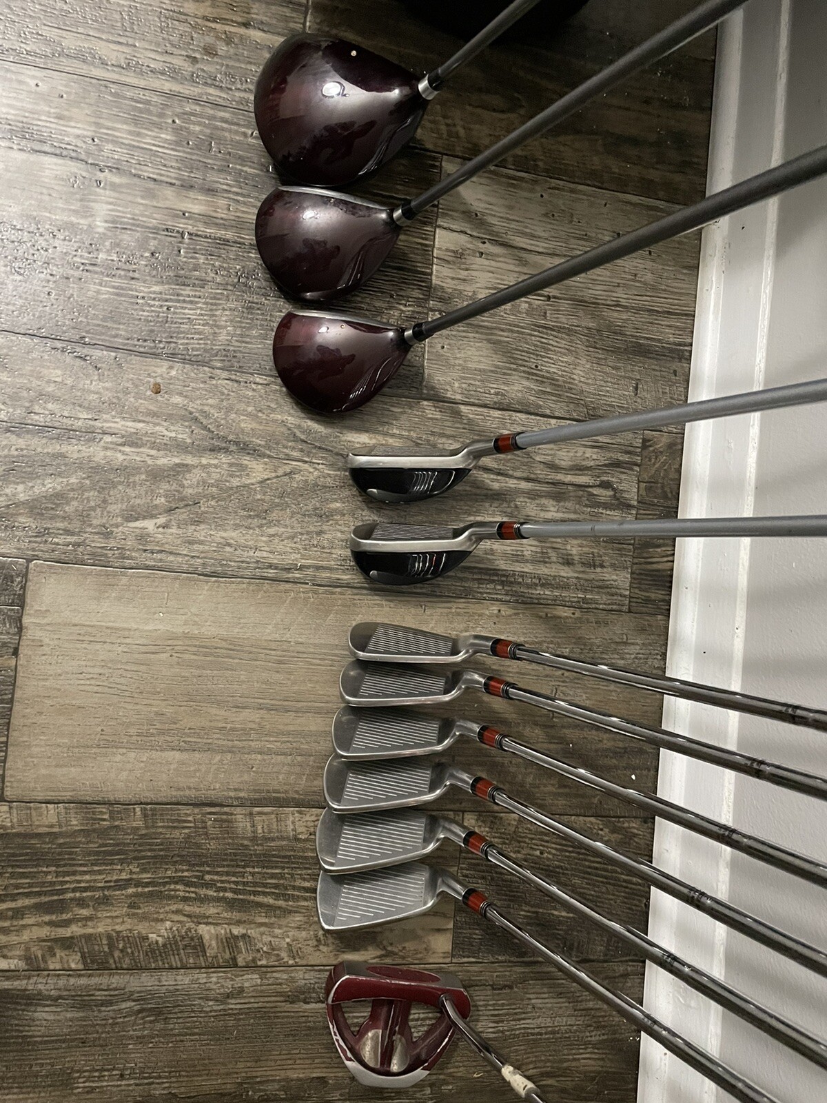 Ole Miss Rebels Men’s Lh Golf Club Full Complete Set w Bag LEFT HANDED