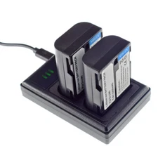 2x Battery + LCD DUAL Charger for Pentax D-Li90 & D-BC90 K-BC90 39830 39835