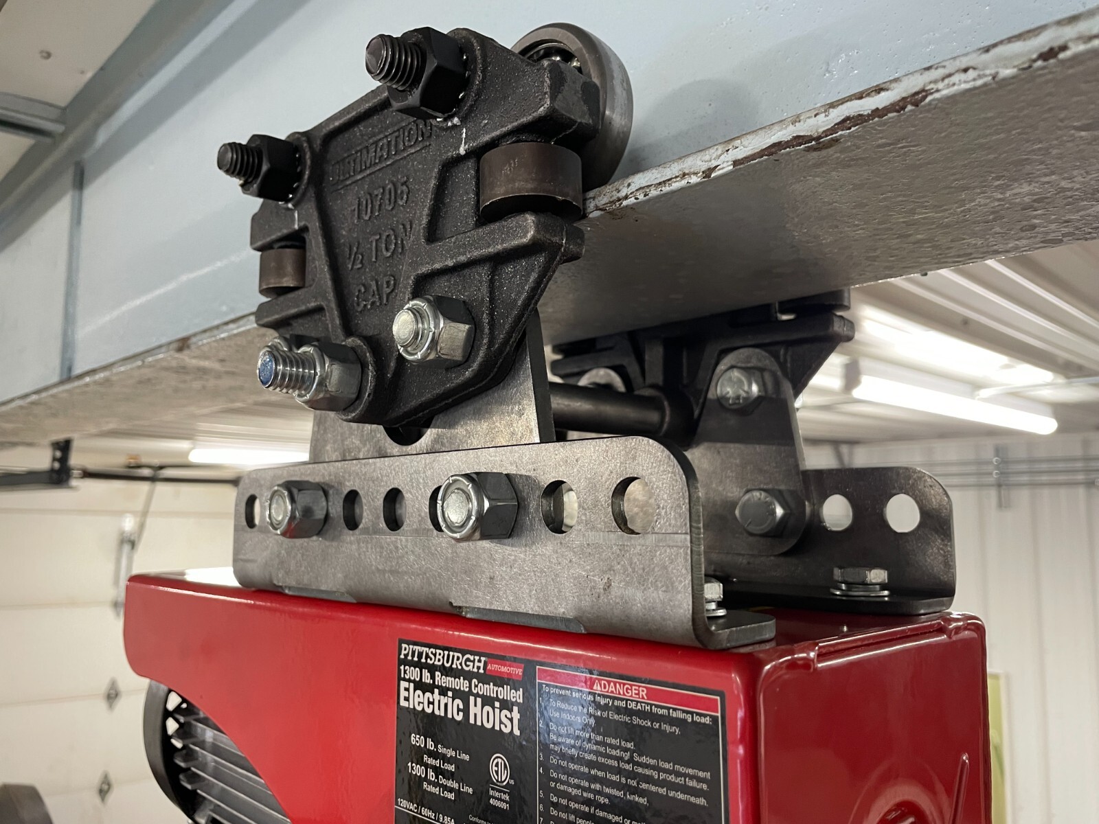 Electric Hoist Mount Brackets eBay