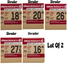 2X Blackburn Heavy Duty Bicycle Inner Tube W/Tire Levers Schrader Valve G2