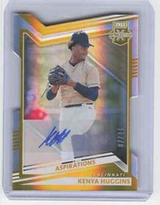 2022 Elite Extra Edition #123 Kenya Huggins Aspirations Signatures Gold #/24
