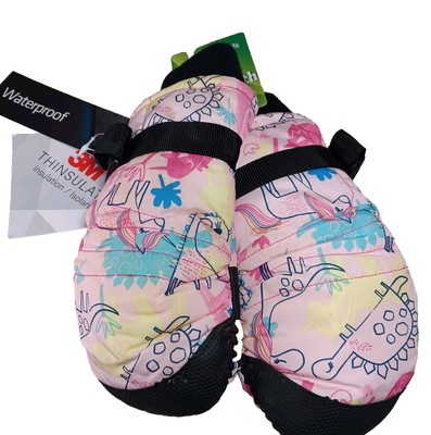 Kids Mittens Winter Waterproof Huntsworth 3M Thinsulate Gloves Size M/L Unicorn