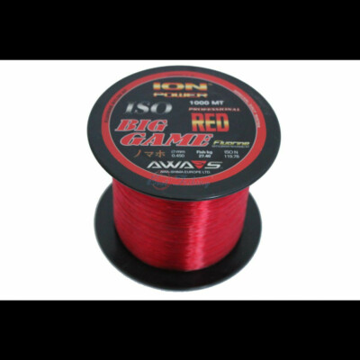 AWA'S (AWA-SHIMA) ION POWER BIG GAME RED 1000mt. 0.30 monofilament