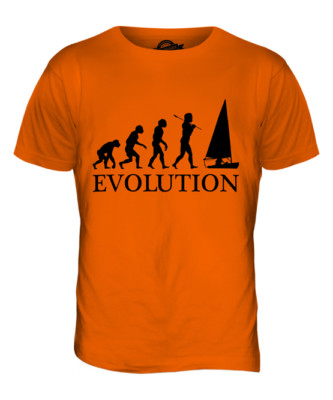 SAILING EVOLUTION OF MAN MENS T-SHIRT TEE TOP GIFT BOAT BOATING