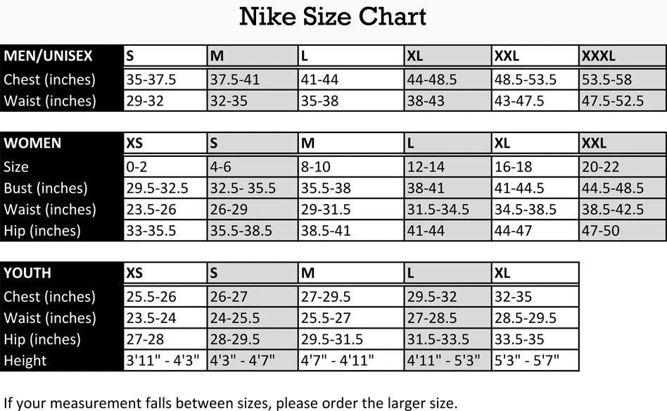 Jordan hoodie shop size chart