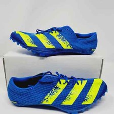 Adidas Adizero Finesse Blue Yellow Track  Field Men  s 10.5 Spikes Shoes H68746