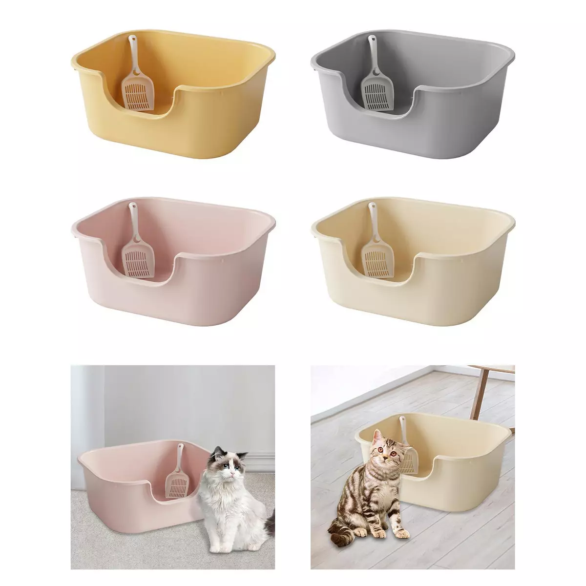 Closed top top litter box