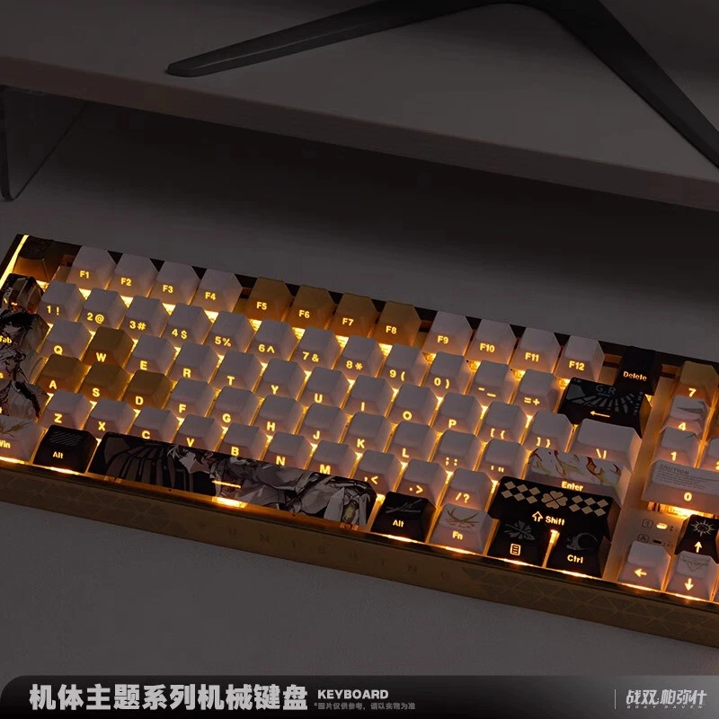 Presale Official GRAY RAVEN：PUNISHING Lucia PBT RGB Mechanical Keyboard 89 Keys - Image 3 of 4